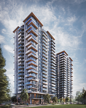 The 354-unit rental projects will transform six duplex lots into two 22 storey towers, including 71 below-market rental homes, a 11,000-square-foot, two-storey child care facility and rooftop amenities.