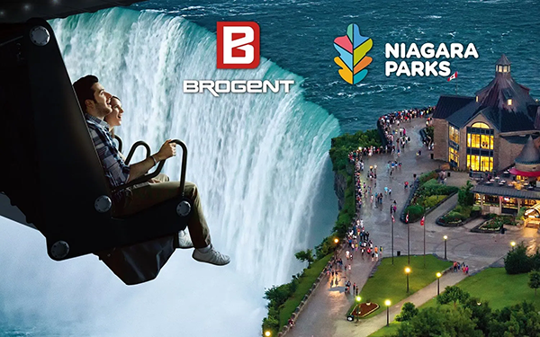 Niagara Takes Flight is an immersive ride and is Ontario’s first flying theatre experience. It features a 180-degree, 17-metre-wide domed screen that allows guests to soar above the region and get closer than ever to Niagara Falls in gondola-style seating.