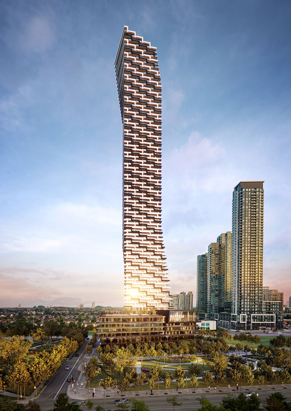 The 81-storey M3 tower in Mississauga, Ont. had two major design modifications to reduce the size of the building’s tuned mass damper (TMD), a critical system used to control sway at height.