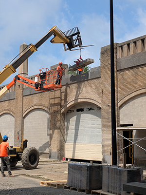 Masonry repairs, asbestos abatement and other rehabilitation and restoration work are underway on the tower under the watch of the Central Terminal Restoration Corporation.