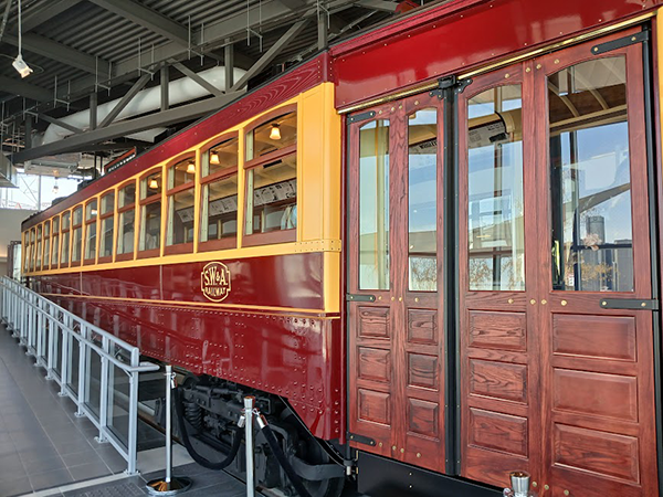 Here’s a close up photo of the restored No. 351 streetcar, Canada's first such streetcar used on the Sandwich, Windsor and Amherstburg Railway.