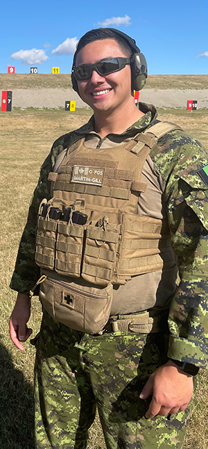 Former Canadian Armed Forces signals operator Ethan Martin is now working to become a certified non-destructive testing technician.
