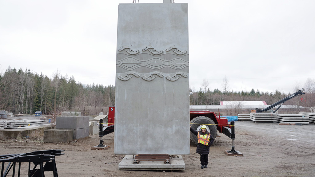 Concrete connections: Pattullo Bridge project’s first Indigenous art installation