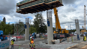 $5.9B SkyTrain expansion update: Guideway, station construction takes shape