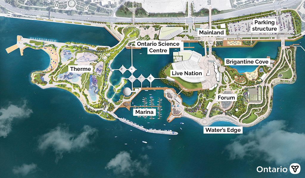 Final Ontario Place designs unveiled: No decision on temporary Science Centre location