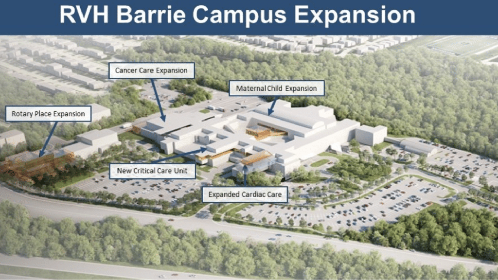The Barrie phase of the Royal Victoria Regional Health Centre looks at the redevelopment at the existing health centre, which will bring expanded regional and acute care programs.