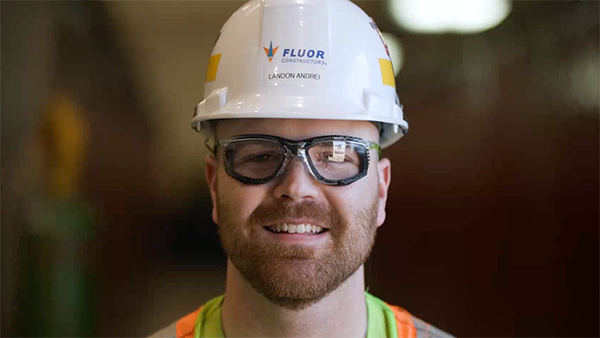 Electrician Landon Andrei of IBEW Local 993 of Kamloops, B.C. is featured in the CBTU’s We Built That campaign.