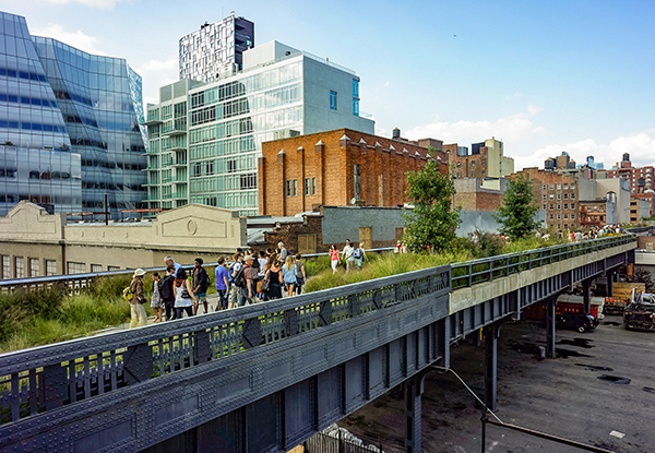 New York City’s elevated High Line Park as had a measurable cooling effect on neighboring streets and properties.