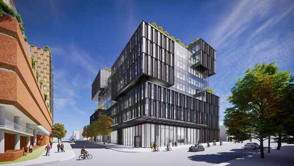 M4 is a nine-storey office building with 204,000 square feet and is part of the Main Alley Campus that is in the Mount Pleasant neighbourhood of Vancouver.
