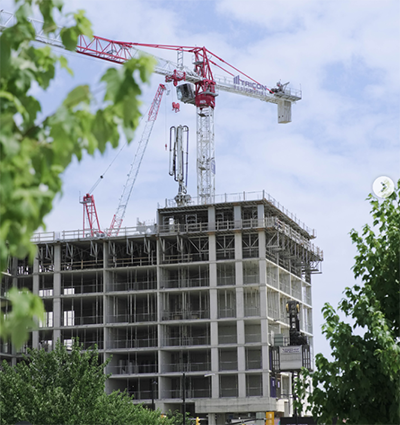Developed by Kilmer-Tricon, Toronto’s 5207 Dundas St. W. build, also known as The Stella, is three months ahead of schedule. It is one of five blocks identified for rental housing development on city-owned land.