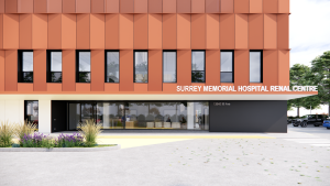 Construction milestone: Exterior work complete for Surrey hospital renal facility