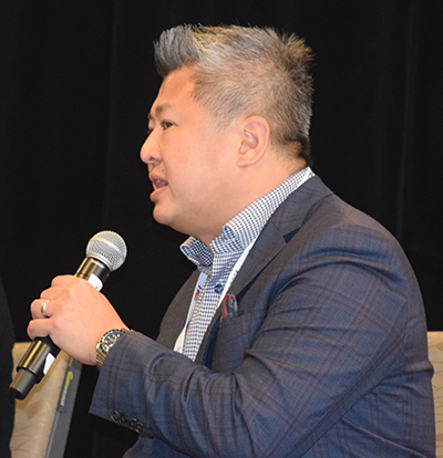 Pinnacle International vice-president of marketing Anson Kwok addressed delegates at-tending the Council on Tall Buildings and Urban Habitat International Conference held earlier this month.