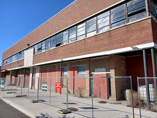 2. Shown is the current state of the building, to which a third floor will be added.