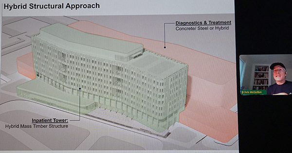 A recent study examined the use of mass timber in the construction of a 200-plus bed acute care hospital. It was conducted to help health care clients and others understand the benefits of integrating the timber medium without compromising performance, safety, regulatory compliance or adding significant cost.