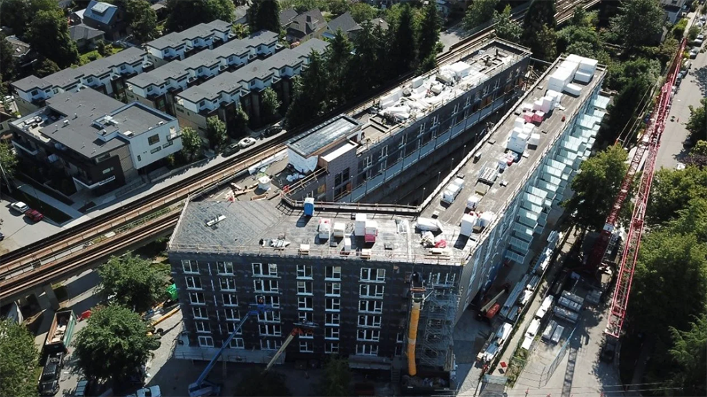First ‘clip-on’ outdoor balconies in Western Canada on Vancouver apartment building