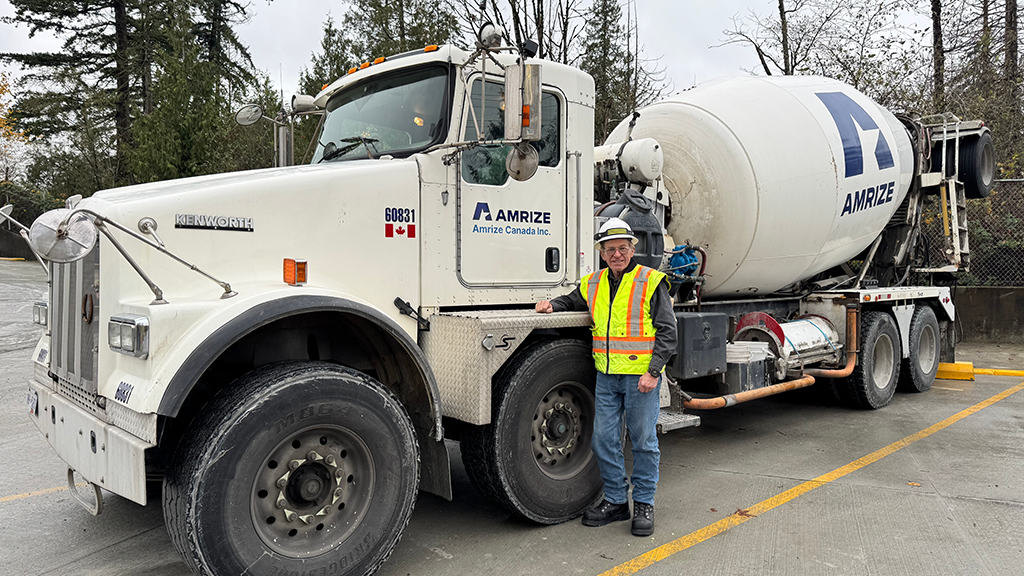 Special to the JOC: Concrete truck driver still going strong after 50 years with Amrize Canada