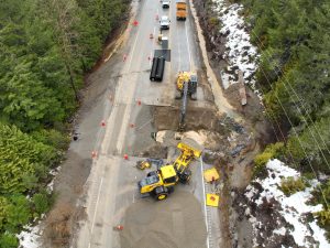 ‘Extensive damage’ to B.C.’s Highway 3 to Alberta, as latest storm cuts power