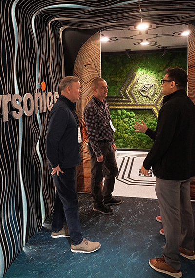 One of the hundreds of exhibit booths at this year's Buildings Show held at the Metro Toronto Convention Centre recently.