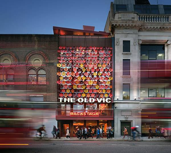 The new “Backstage” extension to London’s historic Old Vic theatre has increased the theatre’s working and engagement spaces while using both low carbon and recycled materials.