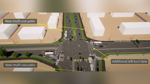 Wheels start to turn on project to widen Winnipeg road, replace bridge