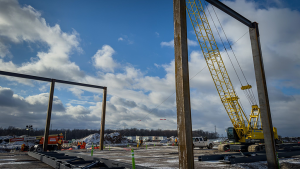 PowerCo, contractors celebrate major milestone at St. Thomas gigafactory