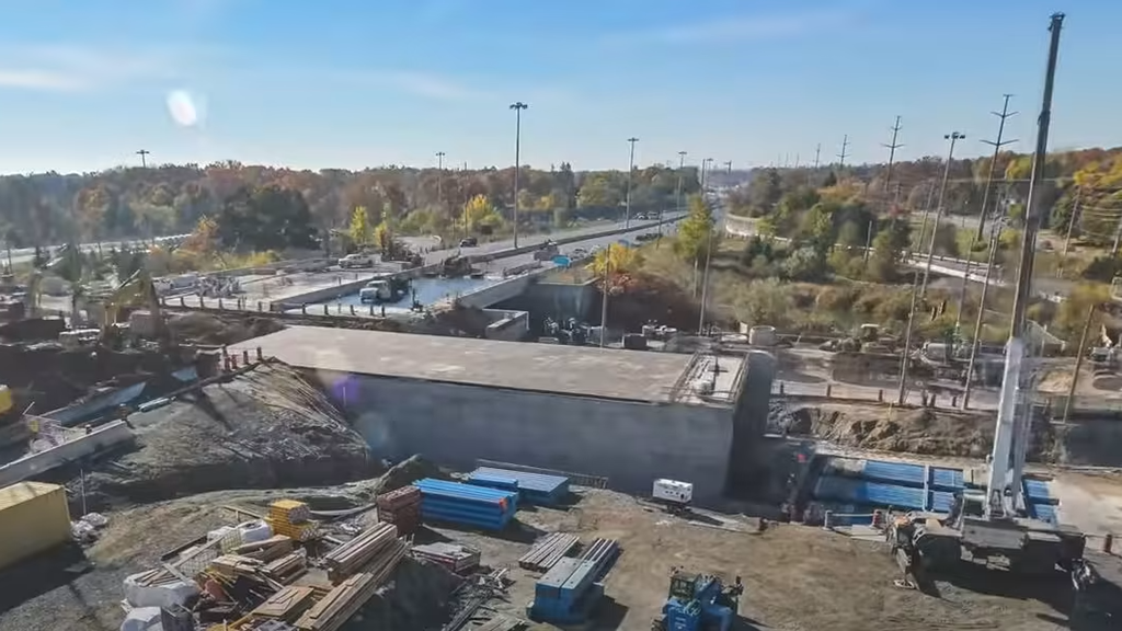 Unique QEW underpass open to northbound Hurontario Street traffic