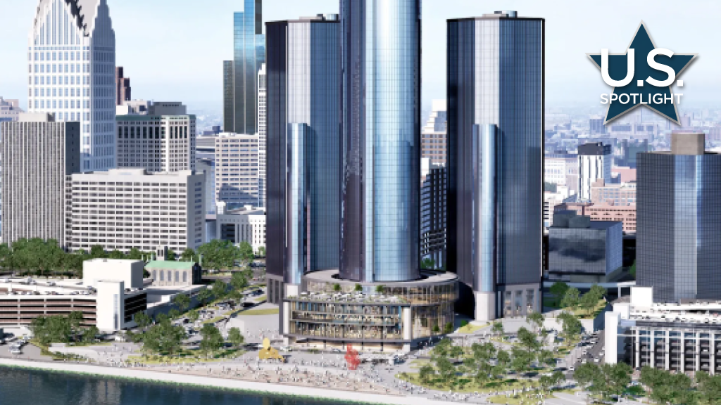 Detroit’s iconic Renaissance Center to be cut down to size
