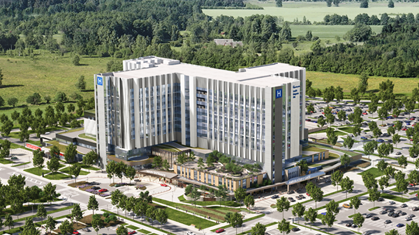 The Ontario government recently marked a milestone in the construction of Niagara Health’s new South Niagara Hospital, with the raising of the final structural beam. ��������ion includes a new 12-storey, 1.3-million-square-foot facility.