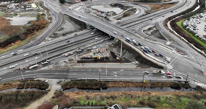 Paving complete on new Steveston interchange