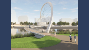 Striking ‘S’ shaped design unveiled for Toronto’s Keating Channel Pedestrian Bridge