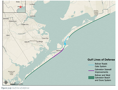 The overall Gulf Line of Defense.
