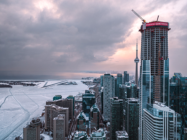 Already a landmark of the Toronto skyline, its highest floor is in line with the CN Tower’s main observation level.