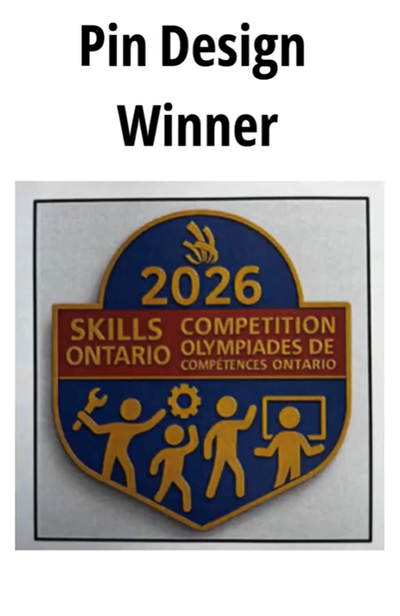 This year, the winning Skills Ontario pin design was created by Catarina Shanhan-Alcatara, a Grade 12 student at Saint Aloysius Gonzaga Secondary School in the Dufferin-Peel Catholic District School Board.