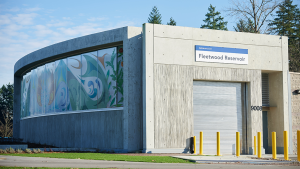 Surrey’s $60M Fleetwood Reservoir project wraps up, mural unveiled