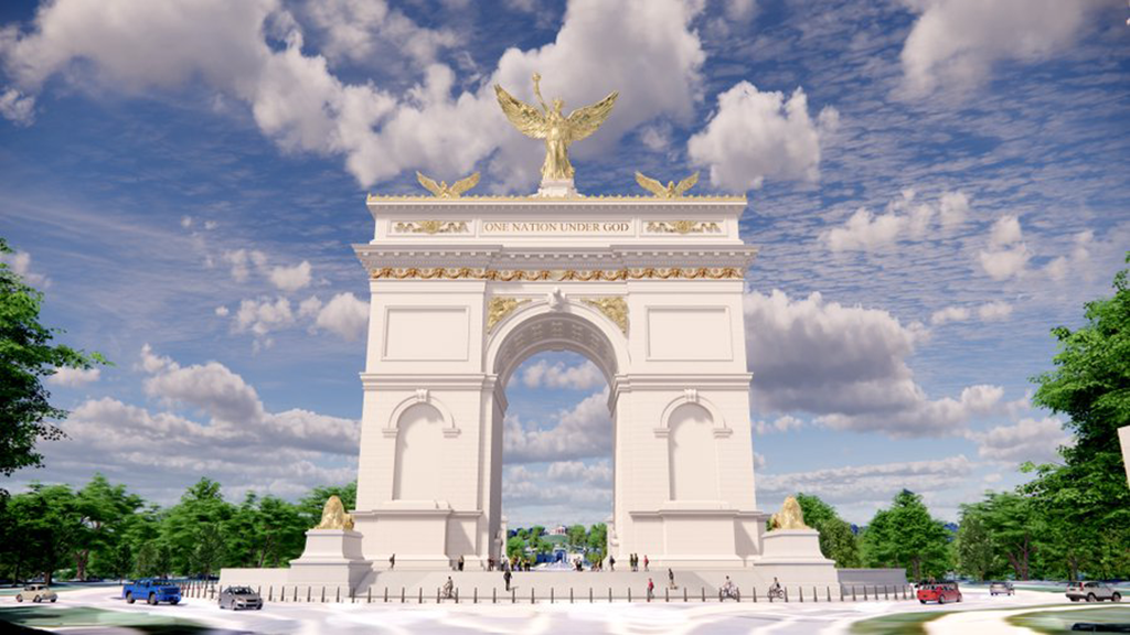 Federal agency approves concept for Trump's plan for a Triumphal Arch in Washington