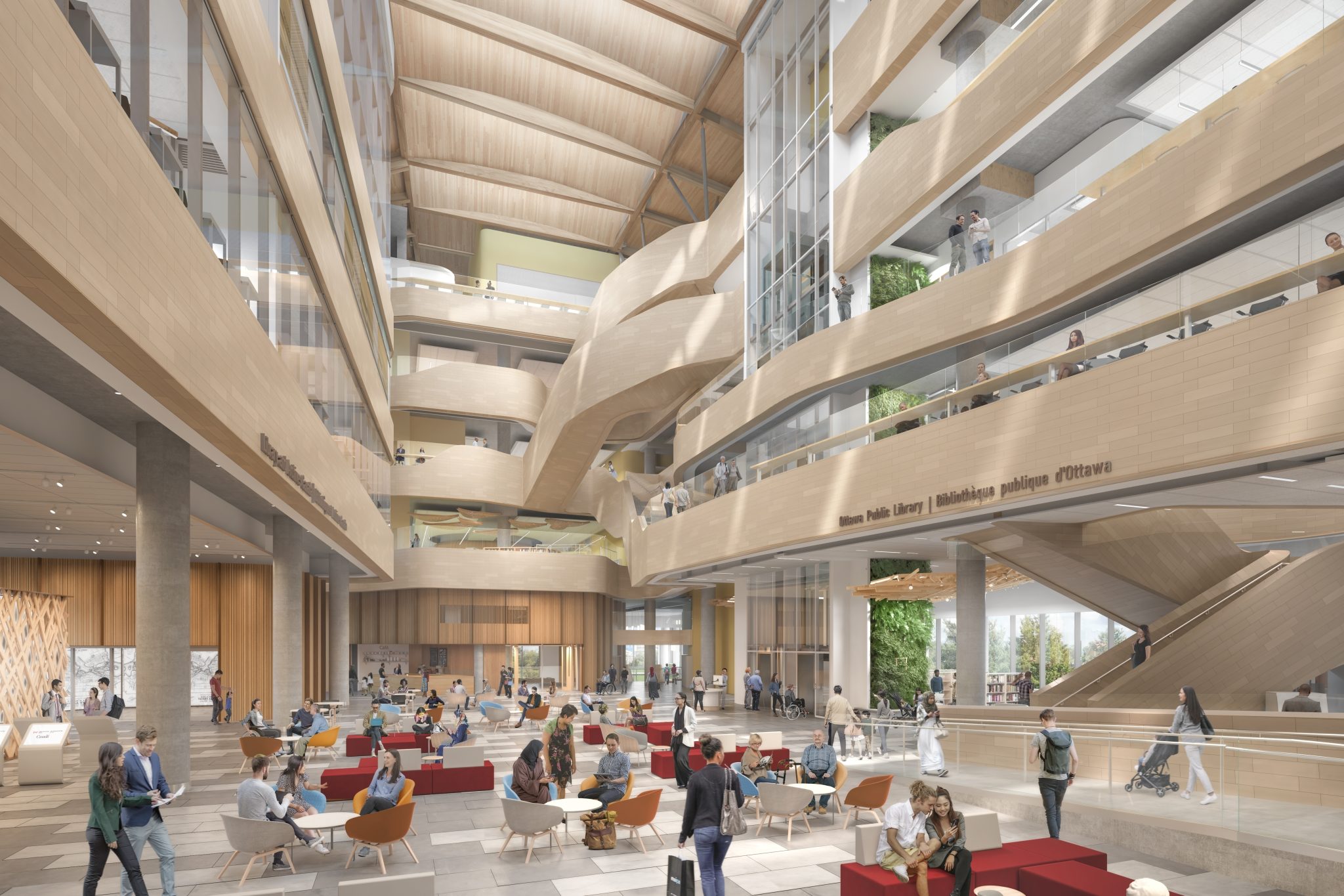 Wave-roofed Ādisōke library advances with Indigenous design, net-zero ...