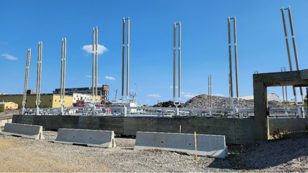 Project engineers working on the Giant Mine remediation project near the N.W.T. have chosen what is known as the frozen block method. The concept is to freeze the arsenic where it sits. Using passive thermosyphons, crews cool the surrounding rock to create frozen shells around the chambers, isolating the dust from groundwater and preventing arsenic from migrating into the environment.