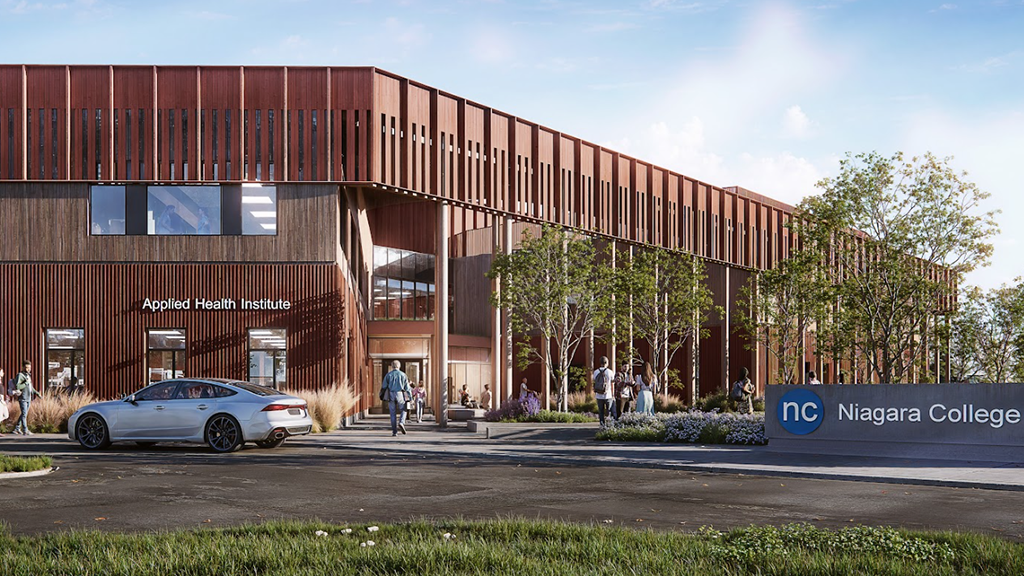 Mass timber addition to expand Niagara College’s applied health programs amid rising enrolment