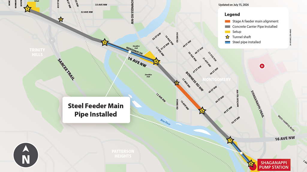 Bearspaw South Feeder Main replacement remains on schedule